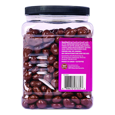 Wellsley Farms Milk Chocolate Covered Cashews, 44 oz Jar (GRR22002346)