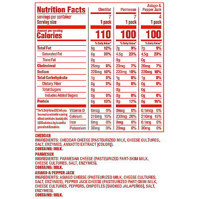 Whisps Baked Cheese Bites Variety Snack Packs, Assorted Flavors, 0.63 oz Packet, 18/Carton (GRR22002347)
