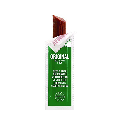 Vermont Smoke and Cure Original Flavor Mini Snack Sticks, Beef, 0.5 oz Individually Wrapped, 20/Carton (GRR22002353)