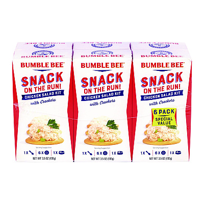 Bumble Bee Snack on the Run Chicken Salad Kit with Crackers, 3.5 oz Box, 6/Carton (GRR22002355)