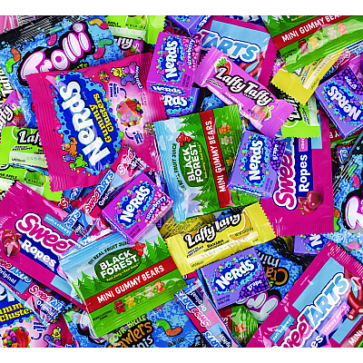 Nerds Party Mix Stand Up Bag, Assorted Fruity, 40.98 oz Bag, 120 Pieces (GRR22002359)