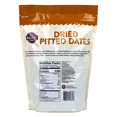 Wellsley Farms Dried Pitted Dates, 40 oz Bag (GRR22002363)