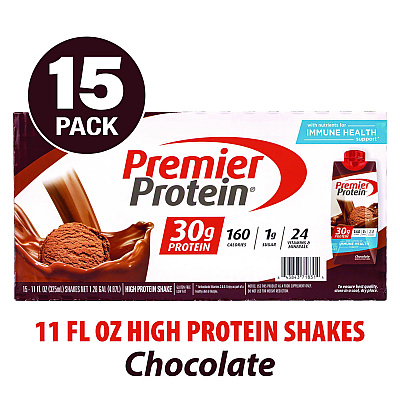 Premier Protein Chocolate Shake, 11 oz, 15/Carton (GRR22002369)