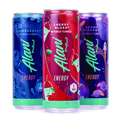 Alani Nu Energy Sweet Splash Variety Pack, Assorted Flavors, 12 oz Can, 18/Carton (GRR22002374)