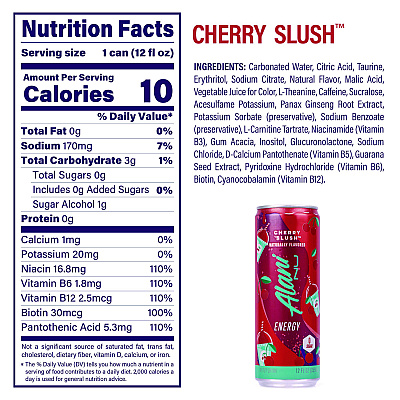 Alani Nu Energy Sweet Splash Variety Pack, Assorted Flavors, 12 oz Can, 18/Carton (GRR22002374)