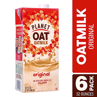 Planet Oat Original Oat Milk Cartons, 32 oz Carton, 6/Carton (GRR22002375)