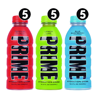 Prime Hydration Drink Variety Pack, Assorted Flavors, 6.9 oz Bottle, 15/Carton (GRR22002384)