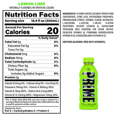 Prime Hydration Drink Variety Pack, Assorted Flavors, 6.9 oz Bottle, 15/Carton (GRR22002384)