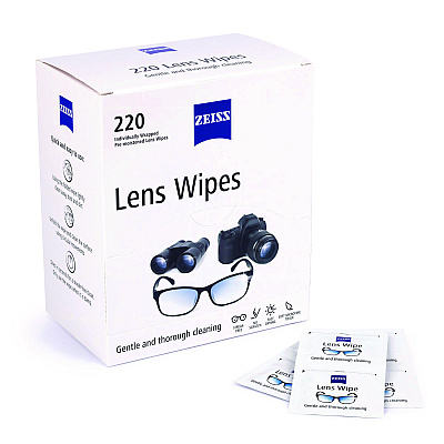 Zeiss Lens Wipes, 6 x 5, 220/Carton (GRR22002393)