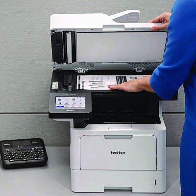 Brother MFC-L5915DW Business Monochrome AIO Laser Printer, Copy/Fax/Print/Scan