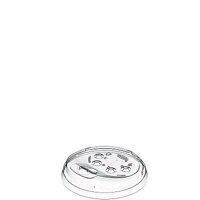 Dart Prima Strawless Plastic Lids, Fits 30 oz to 32 oz Cold Cups, Clear, 100 Lids/Sleeve, 12 Sleeves/Carton (DCCP3032RSL)