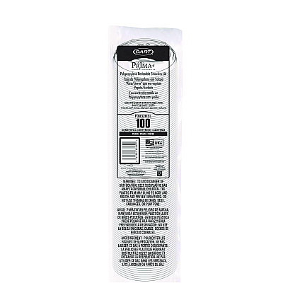 Dart Prima Strawless Plastic Lids, Fits 30 oz to 32 oz Cold Cups, Clear, 100 Lids/Sleeve, 12 Sleeves/Carton (DCCP3032RSL)