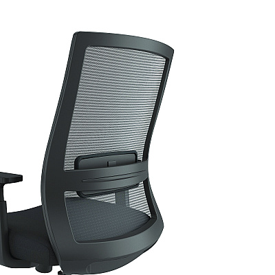 Alera Ashdale Ergonomic Fabric Swivel Task Chair, Supports Up to 275 lb, 18.15 to 21.89 Seat Height, Black Seat/Back, Black Base (ALEAD41BME17)