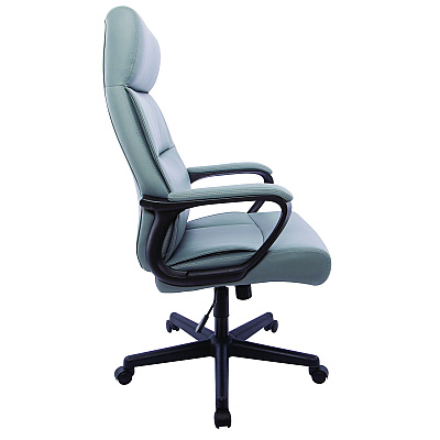 Alera Oxnam Series High-Back Task Chair, Supports Up to 275 lb, 17.56 to 21.38 Seat Height, Gray Seat, Gray Back, Black Base (ALEON41B49)