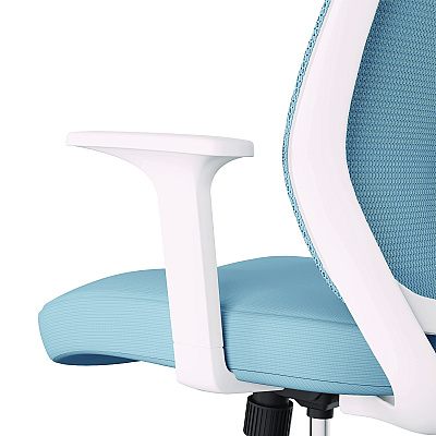 Alera Wessex Ergonomic Fabric Mesh Swivel Task Chair, Up to 275 lb, 17.09 to 20.83 Seat Height, Seafoam Seat/Back, White Base (ALEWX42BME24)