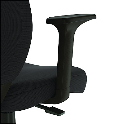 Alera Wessex Drafting Stool, Fabric, Supports Up to 275 lb, 27.95 to 33.66 Seat Height, Black Seat, Black Back, Black Base (ALEWX4614)