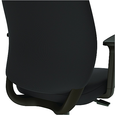 Alera Wessex Drafting Stool, Fabric, Supports Up to 275 lb, 27.95 to 33.66 Seat Height, Black Seat, Black Back, Black Base (ALEWX4614)