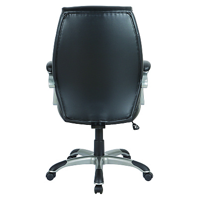 Alera Fulford Bonded Leather High-Back Manager's Chair, Supports Up to 275 lb, 18.62 to 22.56 Seat Height, Black Seat/Back/Base (ALEFD41B19)