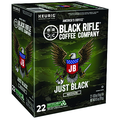 Black Rifle Coffee Company Just Black Coffee K-Cups, 88/Carton (GMT0547CT)