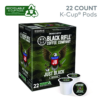 Black Rifle Coffee Company Just Black Coffee K-Cups, 88/Carton (GMT0547CT)