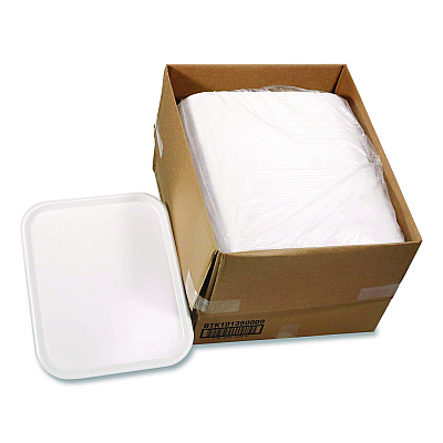 Pactiv Evergreen Laminated Foam Serving Tray, 18 x 14, White, 100/Carton (PCTBTK101360000)