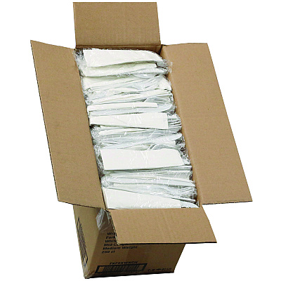 Pactiv Evergreen Fieldware Cutlery, Individually Wrapped, Fork, Knife, Teaspoon, Napkin, White, 250/Carton (PCTFKFSKWNCH)