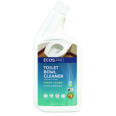 ECOS PRO Toilet Bowl Cleaner, Fresh Cedar Scent, 24 oz Squeeze Bottle, 6/Carton (EOPPL97036CT)