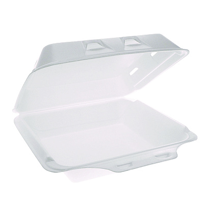 Pactiv Evergreen SmartLock Vented Foam Hinged Lid Container, 9 x 9.5 x 3.3, White, 150/Carton (PCTYHLWV9010000)