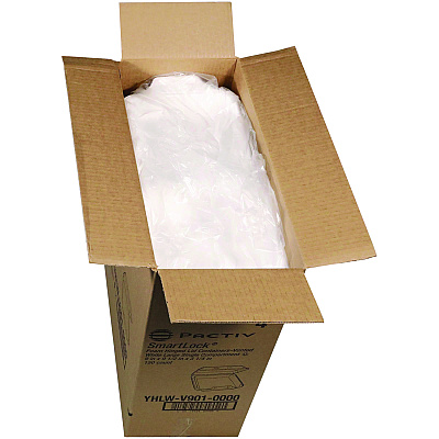 Pactiv Evergreen SmartLock Vented Foam Hinged Lid Container, 9 x 9.5 x 3.3, White, 150/Carton (PCTYHLWV9010000)