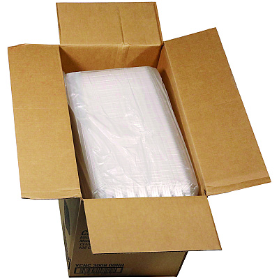 Pactiv Evergreen ClearView MealMaster Chicken Barn, 13.3 x 8.4 x 4, Black/Clear, 105/Carton (PCTYCNC300800NH)