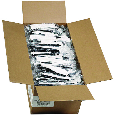 Pactiv Evergreen Gardenware Cutlery, Individually Wrapped, Fork, Knife, Napkin, Black, 500/Carton (PCTGKFKNECH)
