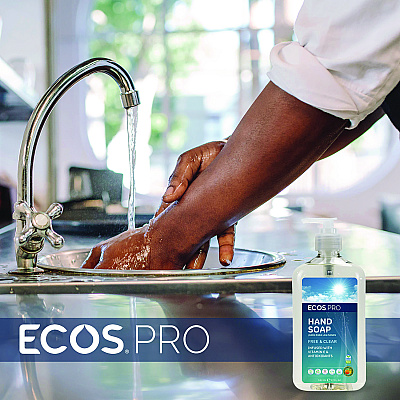 ECOS PRO Liquid Hand Soap, Free and Clear, 17 oz, 6/Carton (EOPPL96636CT)