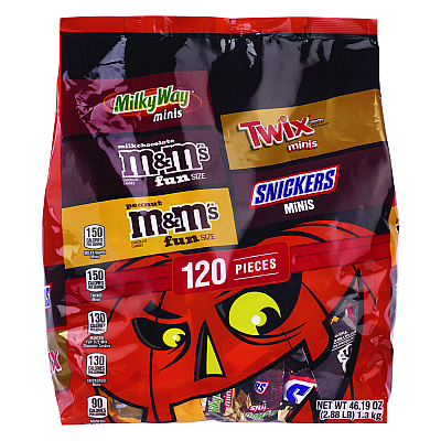 MARS Mixed Chocolate Variety, Halloween Bundle, Chocolate, Two Bags, 155 Pieces (GRR60004106)