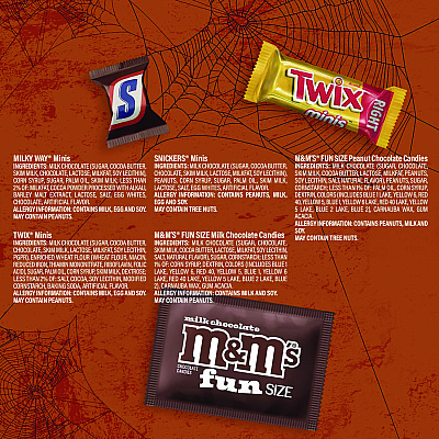 MARS Mixed Chocolate Variety, Halloween Bundle, Chocolate, Two Bags, 155 Pieces (GRR60004106)
