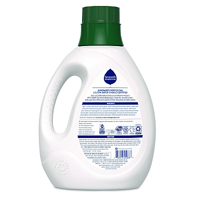 Seventh Generation Natural Liquid Laundry Detergent, Sensitive Skin Free and Clear, 90 oz Bottle, 4/Carton (SEV68748039)