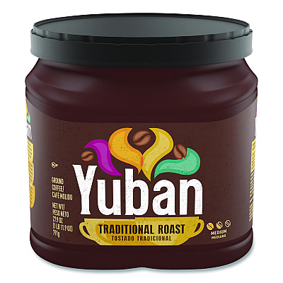 Yuban Original Premium Coffee. Traditional, 27.9 oz Canister, 6/Carton (YUB09410CT)