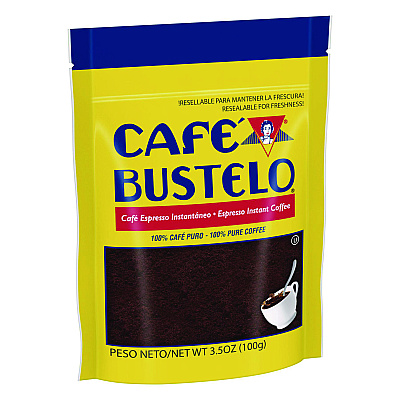 Folgers Cafe Bustelo Instant Coffee, Espresso, 3.5 oz Packet, 24/Carton (FOL11167CT)