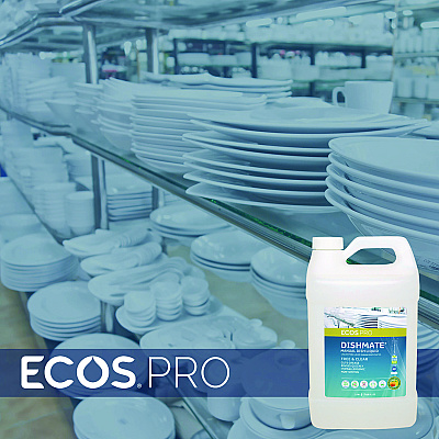 ECOS PRO Dishmate Manual Dish Liquid, Free and Clear, 1 gal Jug, 4/Carton (EOPPL972104CT)