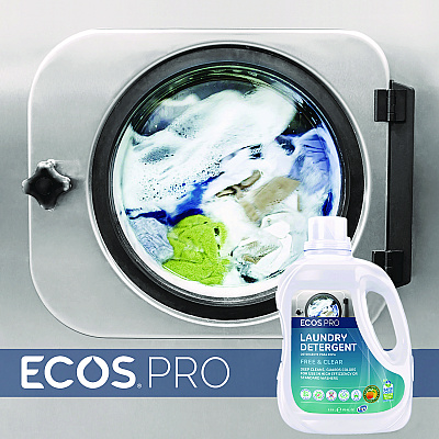 ECOS PRO Laundry Detergent Liquid, Free and Clear, 170 oz Jug, 2/Carton (EOPPL937102CT)