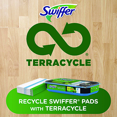 Swiffer Heavy-Duty Wet Refill Cloths, 8 x 10, Gain Original Scent, White, 10 Cloths/Tub (PGC76471)