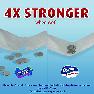 Charmin Ultra Strong Bathroom Tissue, Septic Safe, 2-Ply, White, 363 Sheets/Roll, 18 Rolls/Pack (PGC04308)