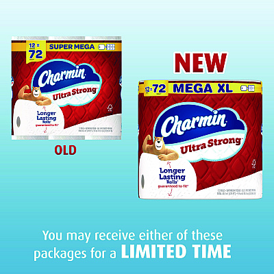 Charmin Ultra Strong Bathroom Tissue, Septic Safe, 2-Ply, White, 363 Sheets/Roll, 18 Rolls/Pack (PGC04308)