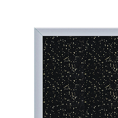 Ghent Recycled Bulletin Board, 87.91 x 48.5, Tan Speckled Surface, Satin Aluminum Frame (GHEATR47TN)