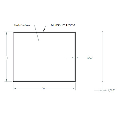 Ghent Vinyl Bulletin Board with Aluminum Frame, 87.91" x 48.5", Navy Surface, Satin Aluminum Frame (GHEAV47195)