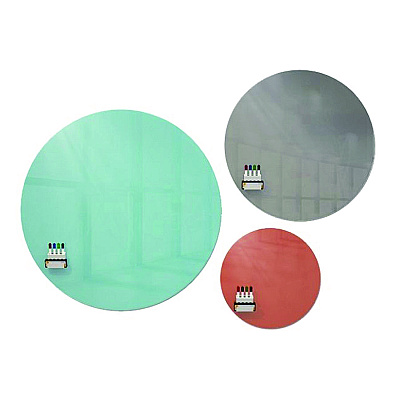 Ghent Coda Low Profile Circular Magnetic Glassboard, 48 x 48, Smoke Surface (GHECDAGM48SK)