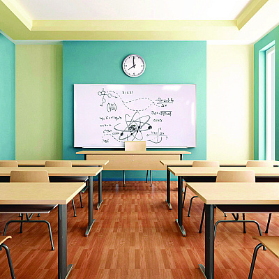 Ghent M1 Porcelain Magnetic Whiteboard, 87.91" x 48.5", White Surface, Satin Aluminum Frame (GHEM1474)