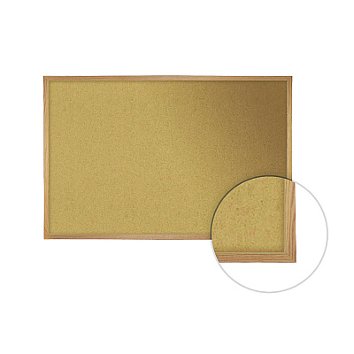 Ghent Natural Cork Bulletin Board with Wood Frame, 87.94" x 48.5", Tan Surface, Natural Oak Frame (GHEWK47)