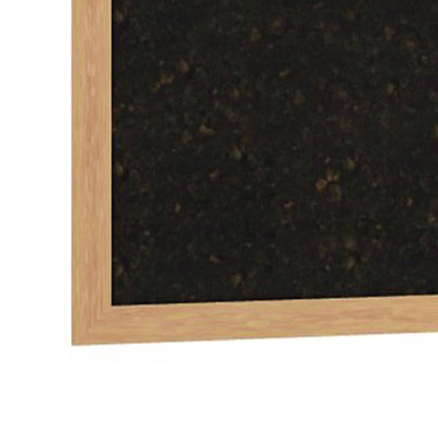 Ghent Natural Cork Bulletin Board with Wood Frame, 87.94" x 48.5", Chocolate Surface, Natural Oak Frame (GHEWKCH47)