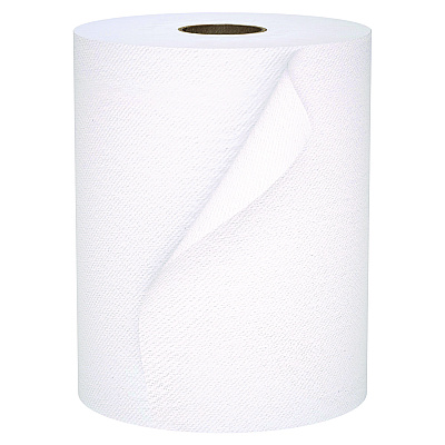 Scott Universal 100% Recycled Fiber Hard Roll Paper Towels, 1-Ply, 8" x 800 ft, White, 6 Rolls/Carton (KCC56158)