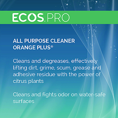 ECOS PRO Orange Plus All-Purpose Cleaner and Degreaser, Citrus Scent, 32 oz Spray Bottle, 6/Carton (EOPPL97066CT)
